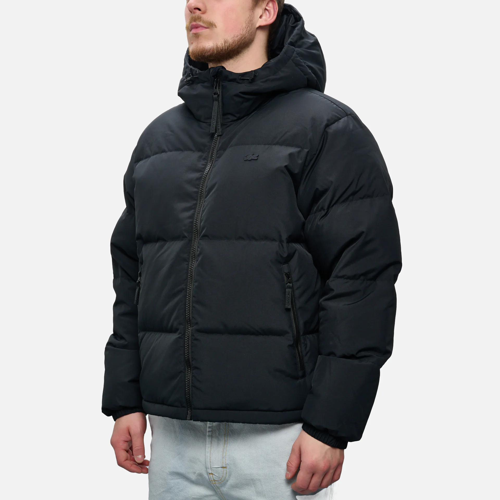 Lacoste deals coat black